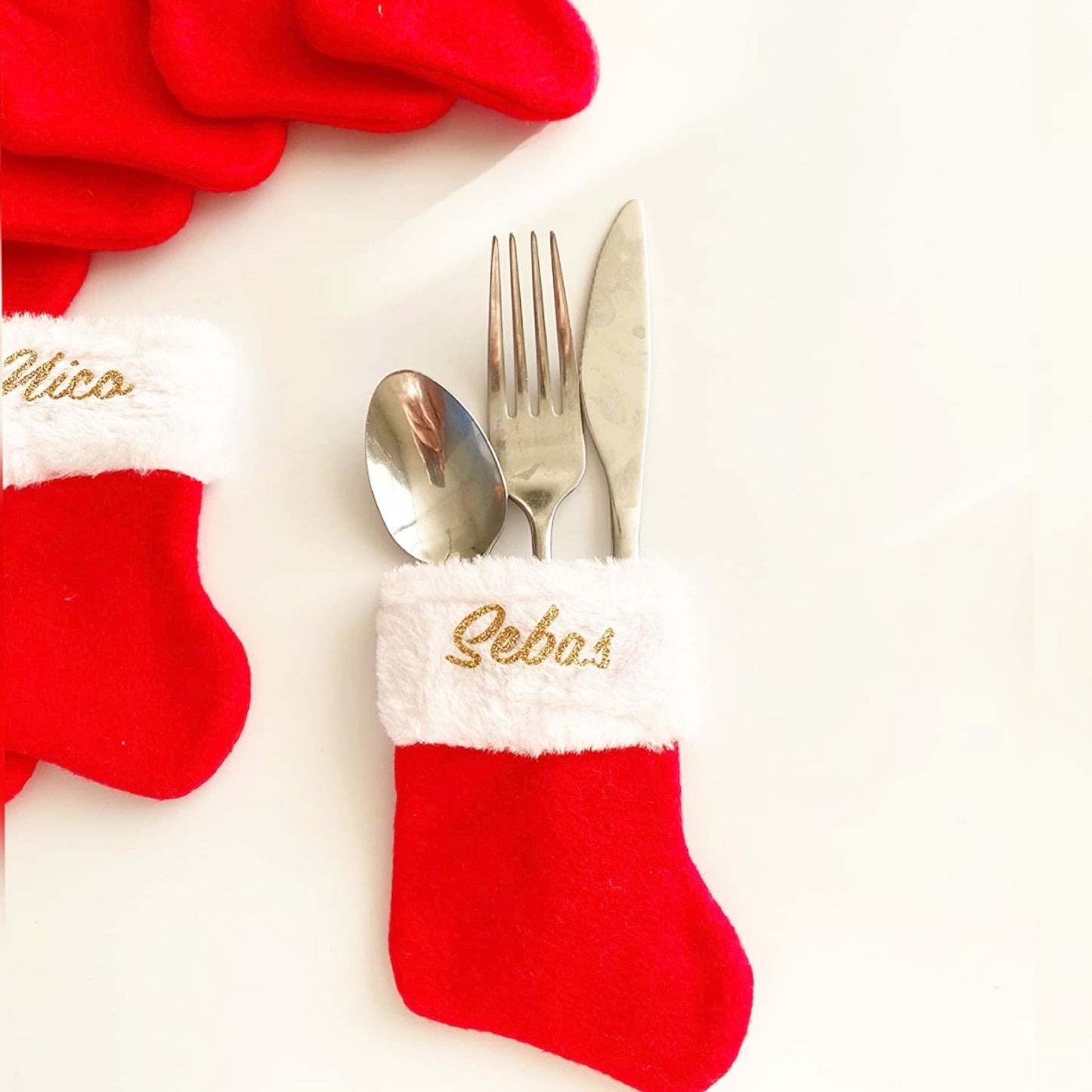 Charming Family Name Christmas Boots-Set of 4