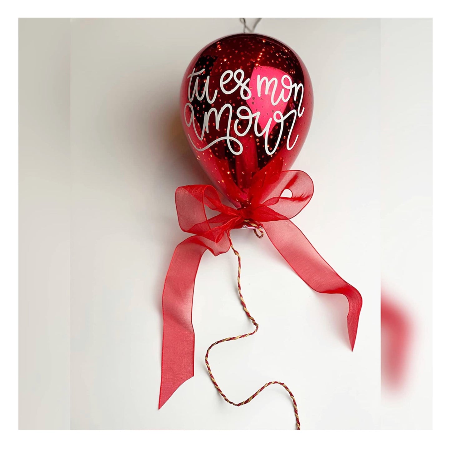 Tu Es Mon Amour! - Red Glass Ballon