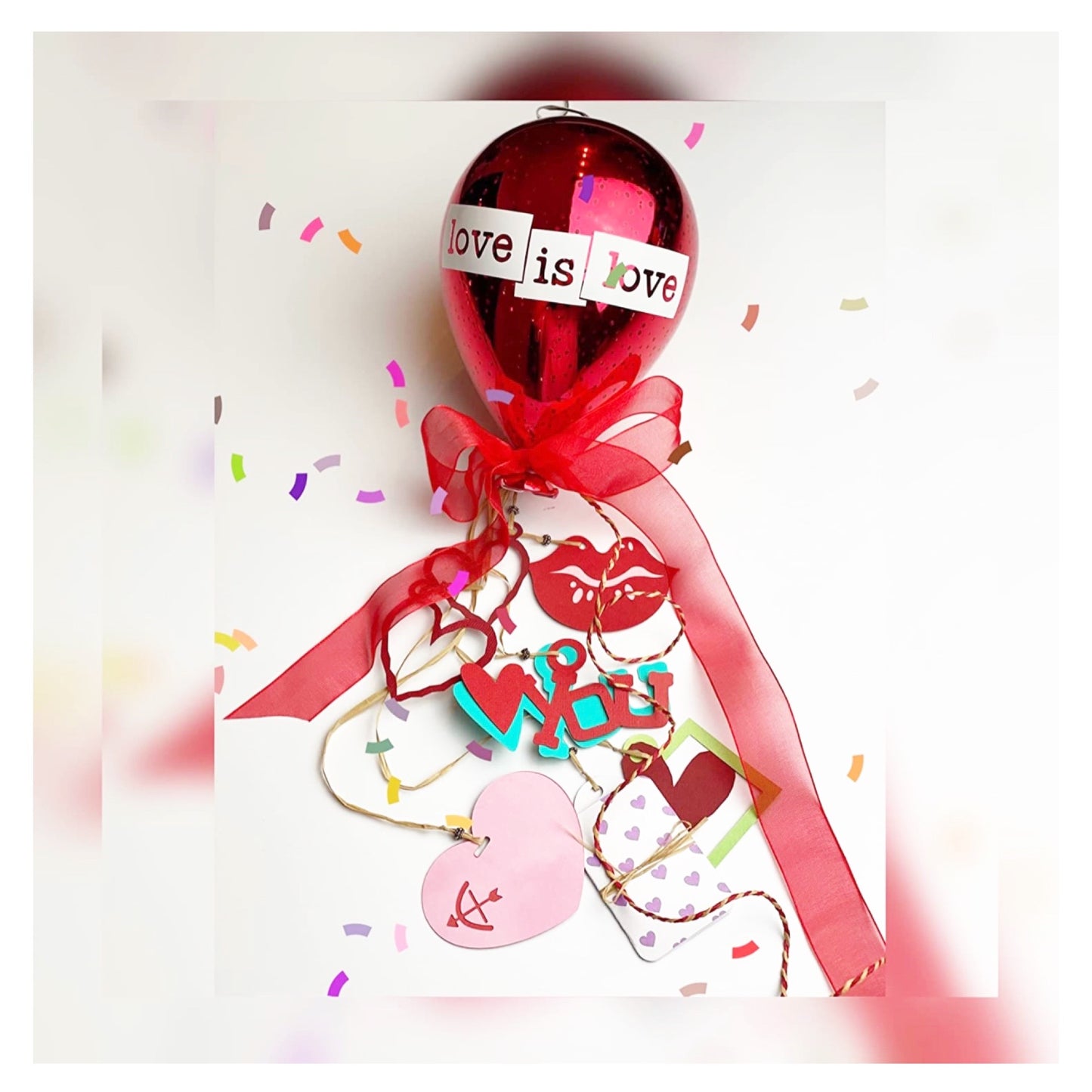 Love is Love-Personalized Glass Ballon