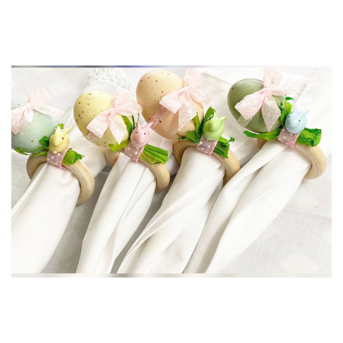 Eggs And Bunny-Set Of 4