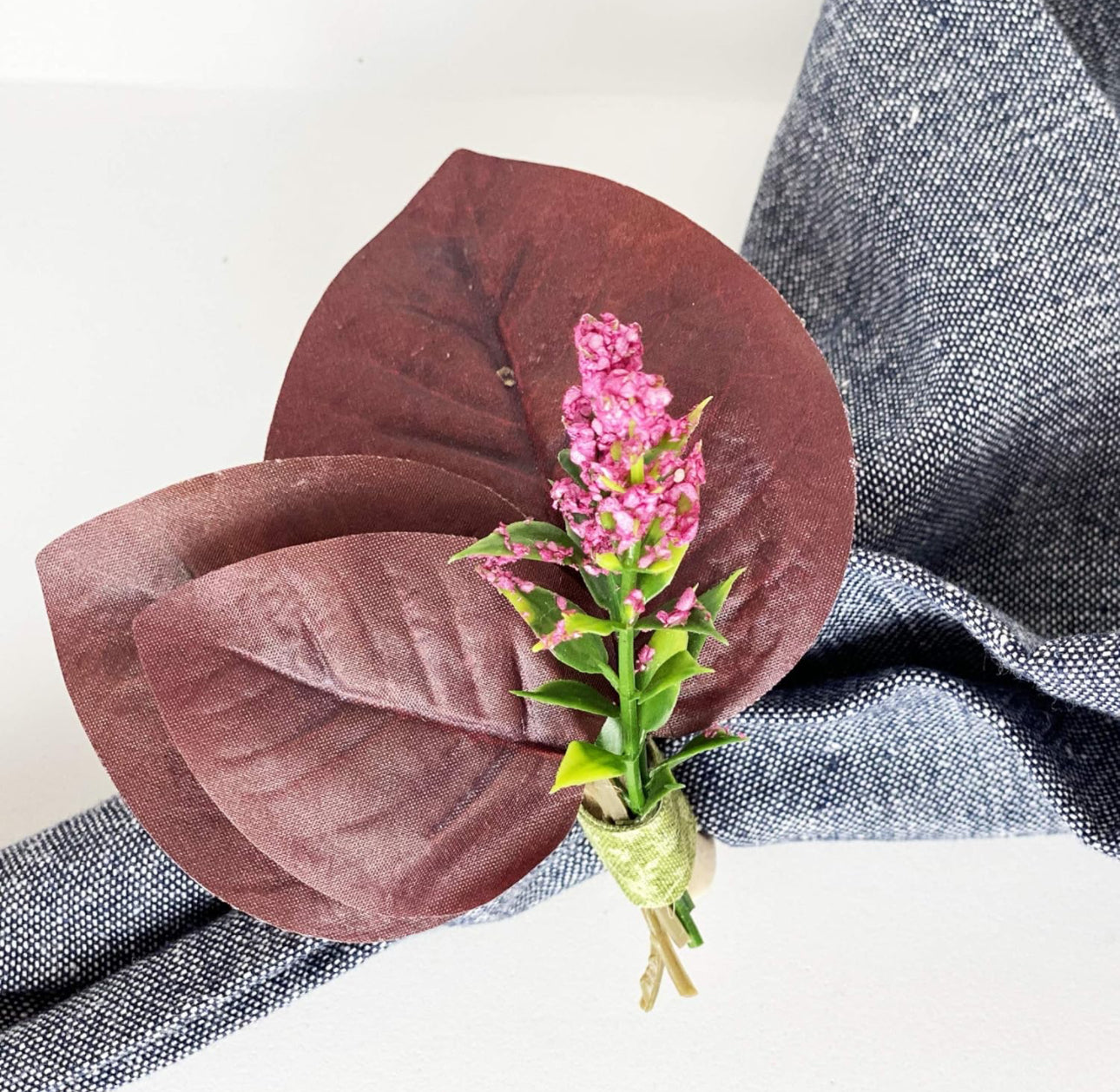 Nice Pink Blossom Napkin Rings - Set of 4