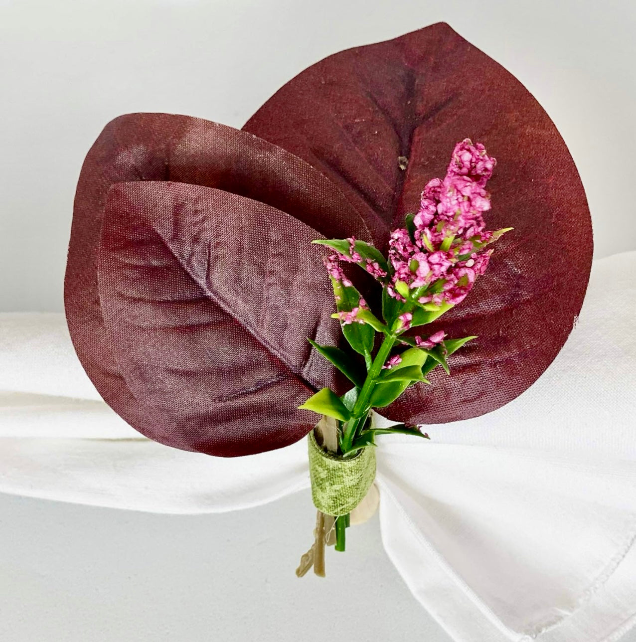 Nice Pink Blossom Napkin Rings - Set of 4