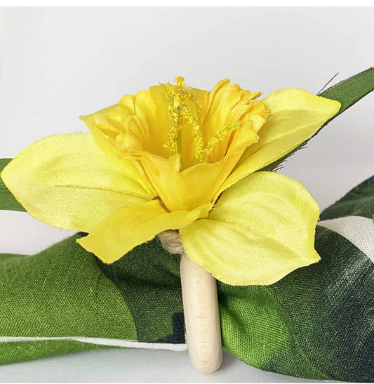 Sunshine Yellow Flower- Set of 4