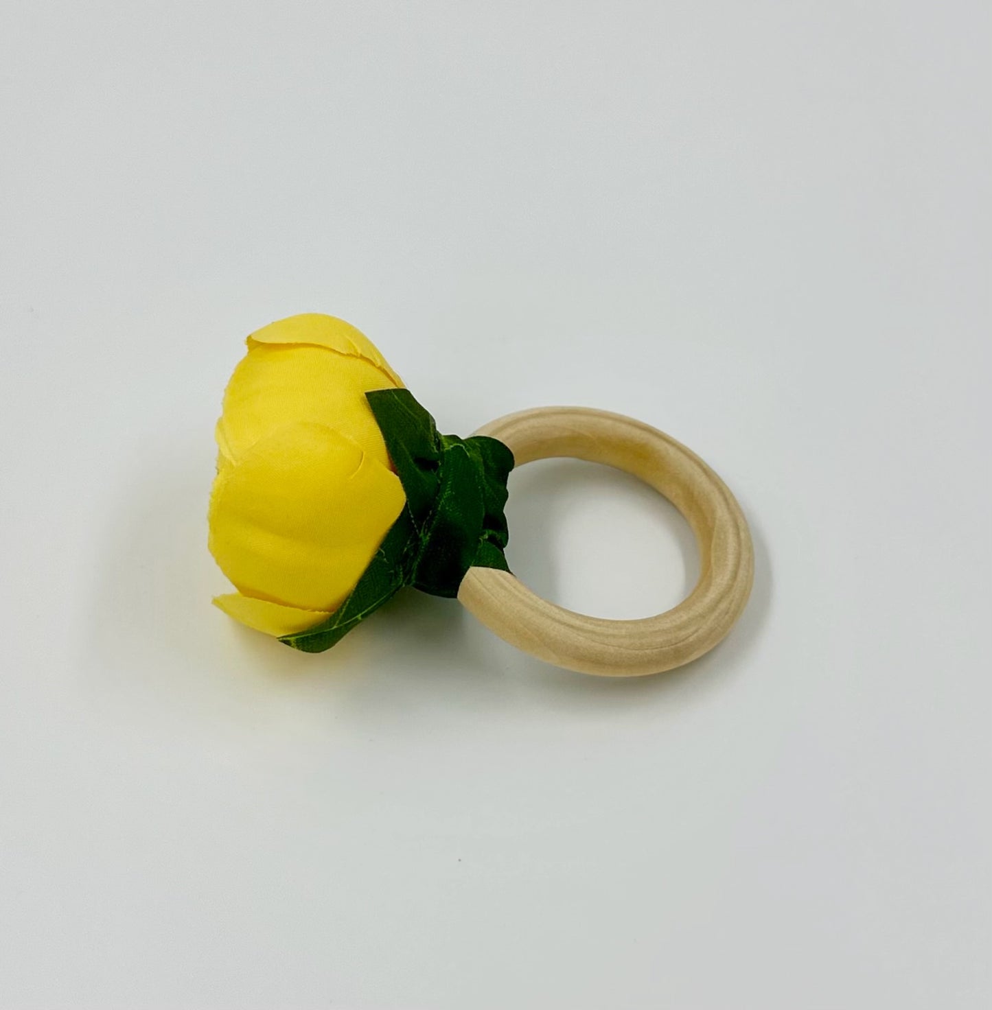 Spring Bloom Yellow Bud Napkin Rings - Set of 4
