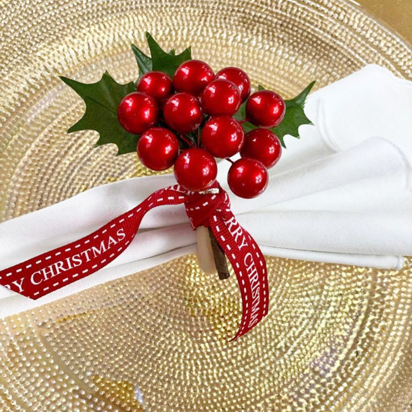 Festive Merry Christmas Bouquet - Set of 4