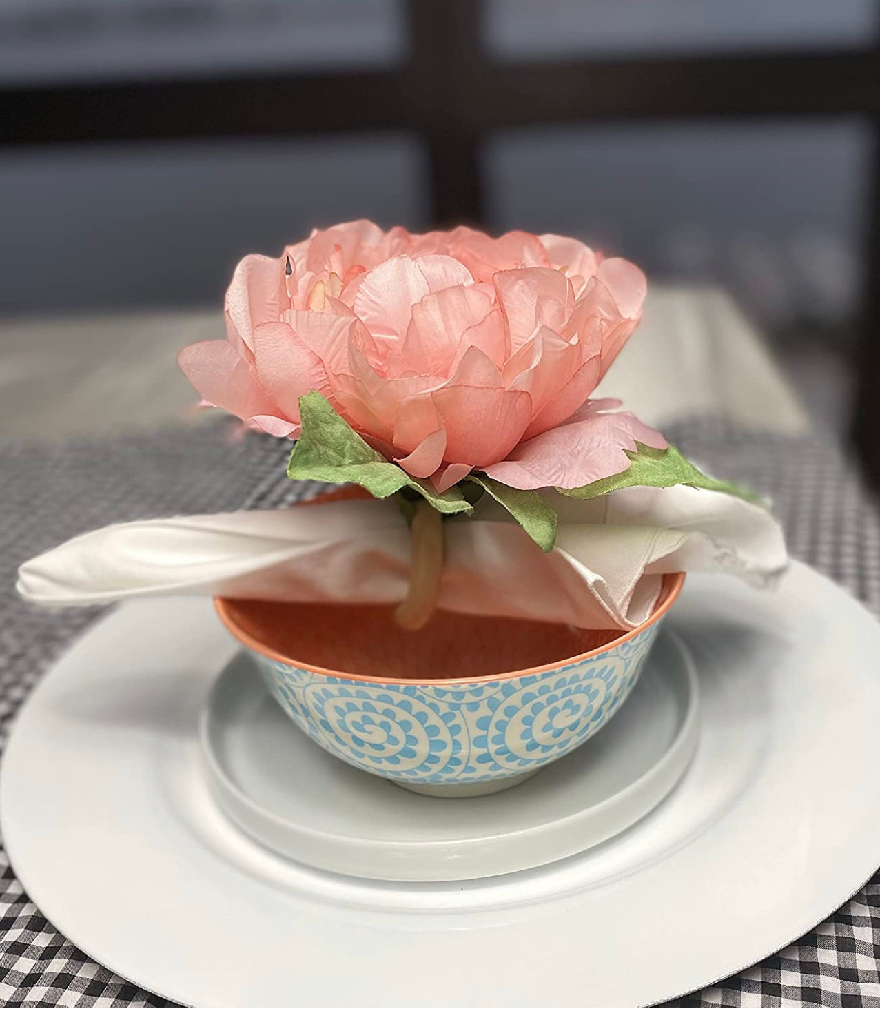 Peach Peony-Set of 4 (In two size)