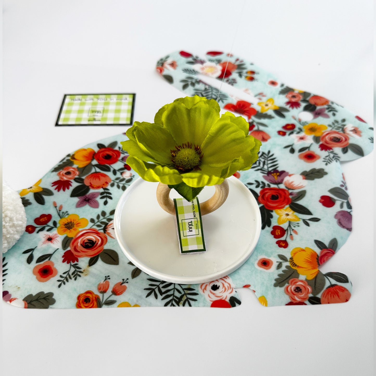 Nature Green Flower - Set of 4