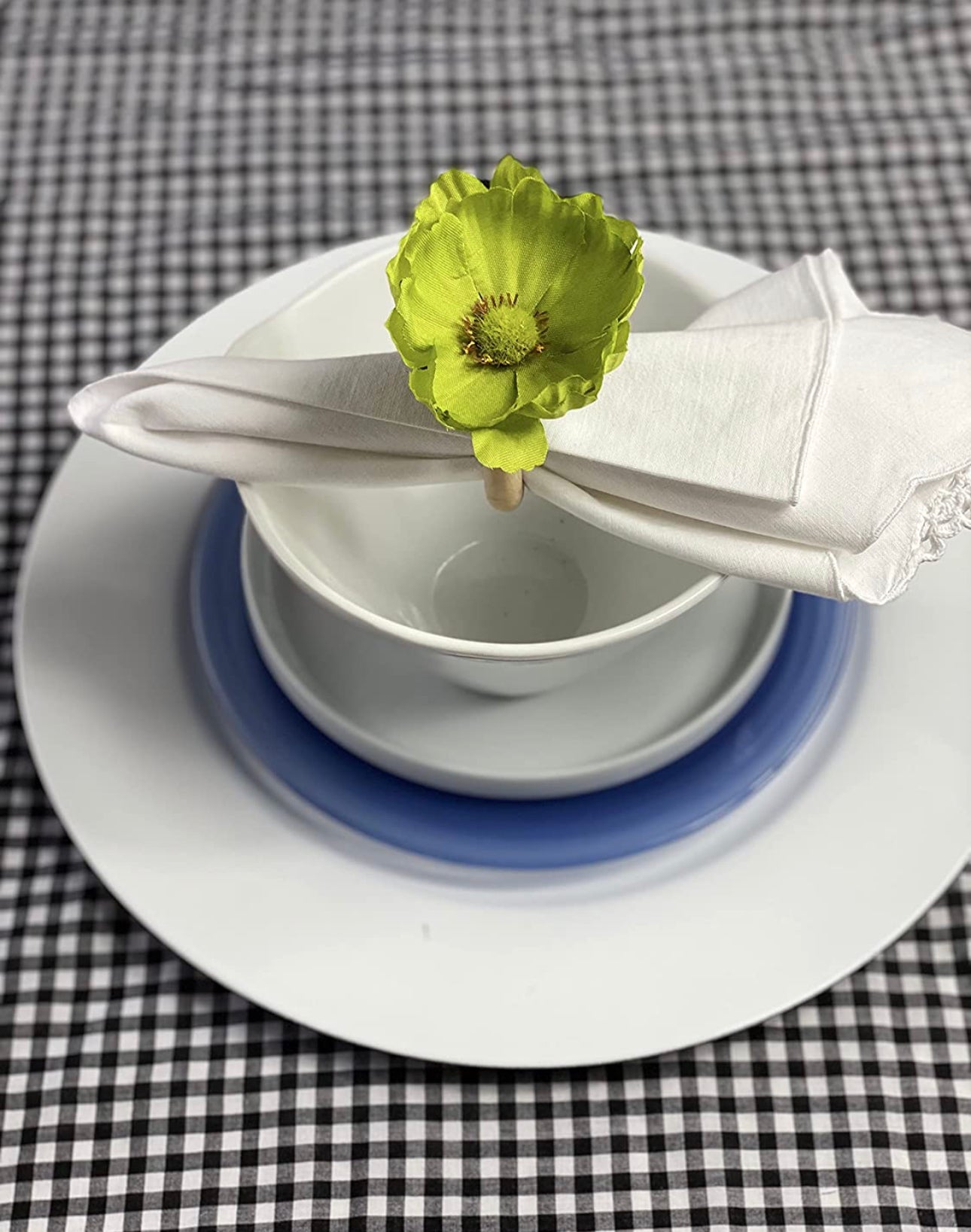 Nature Green Flower - Set of 4