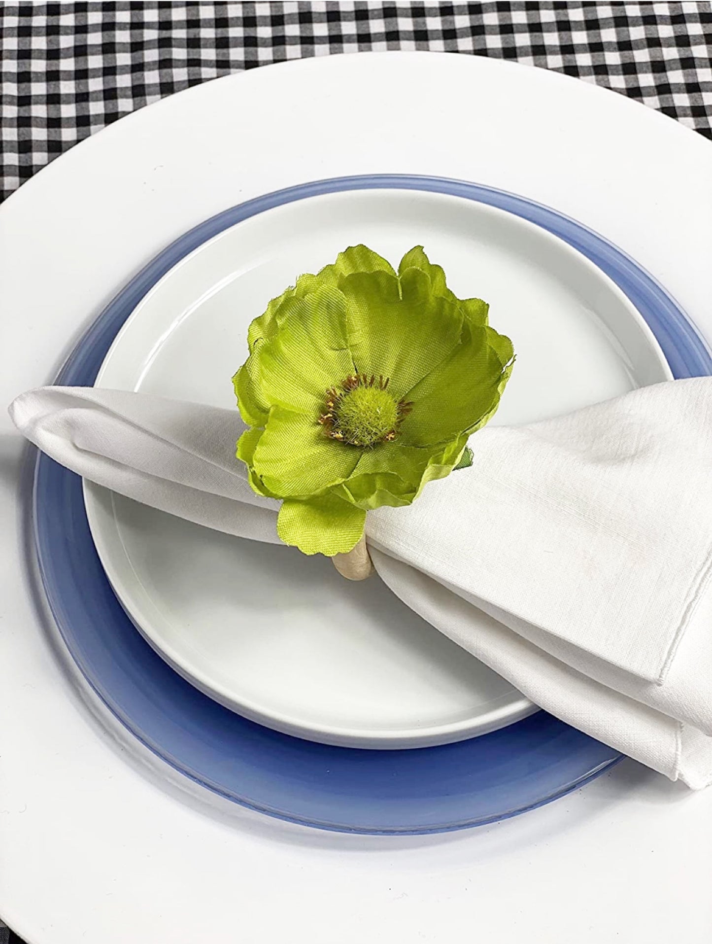 Nature Green Flower - Set of 4