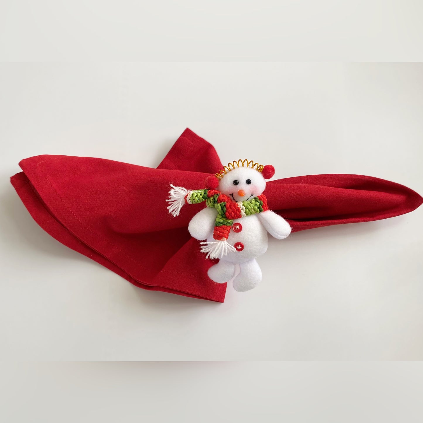 •	Joyful Snowman Napkin Rings