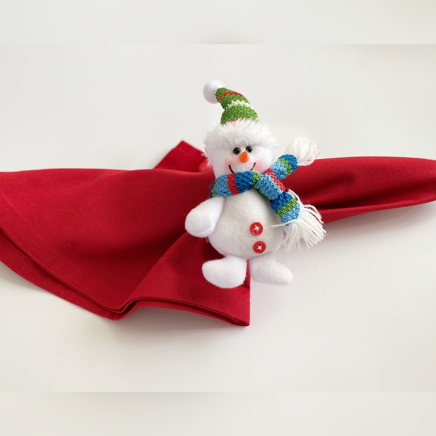 •	Joyful Snowman Napkin Rings