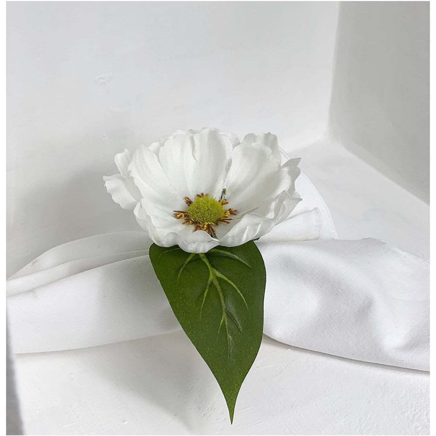 White Natural Blooms-Set of 4