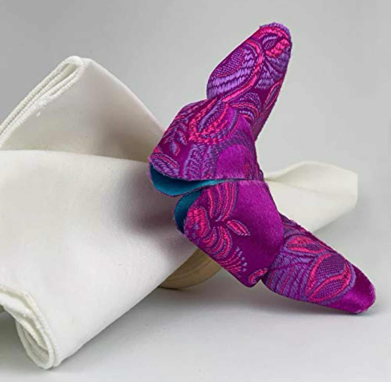 Oriental Elegance: Handmade Origami Butterfly Napkin Rings - Set of 4