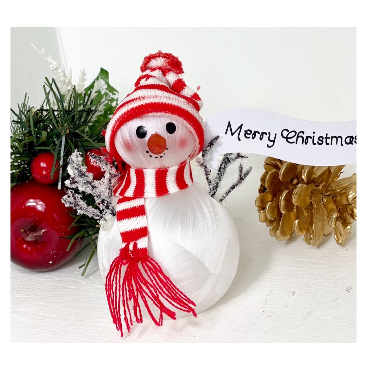 Enchanting Trio Of Crystal Petit Snowmen - Set of 3