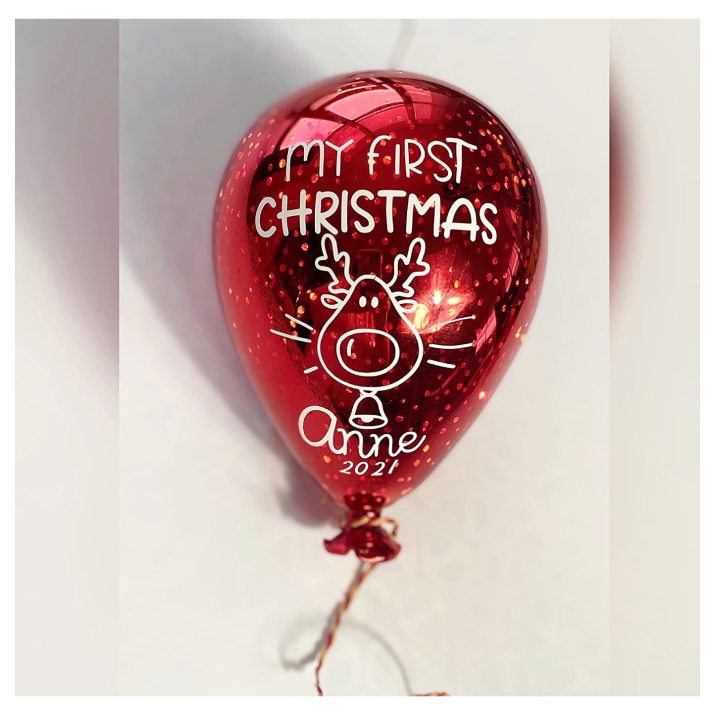 My first christmas - glass balloon