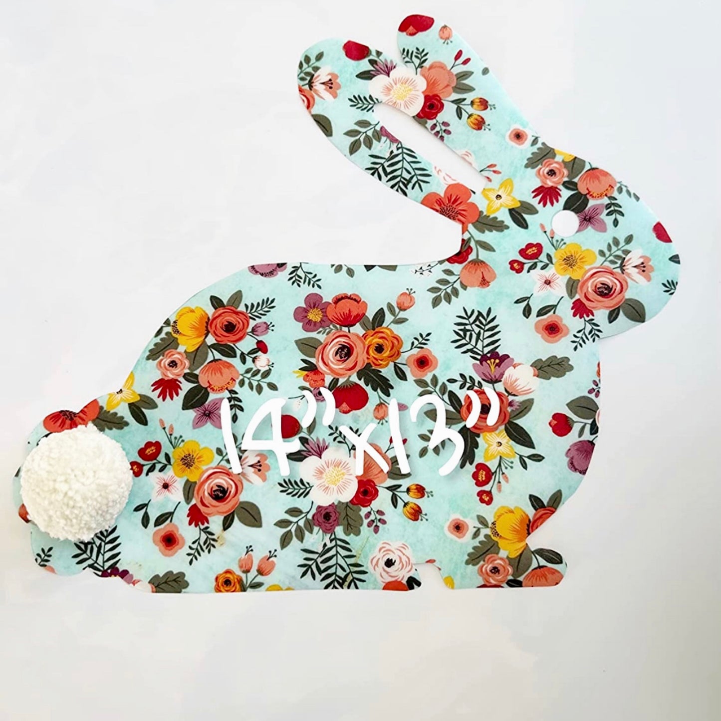 Easter Bunny Delight: Handmade Bunny Placemat with Pom-Pom Tail