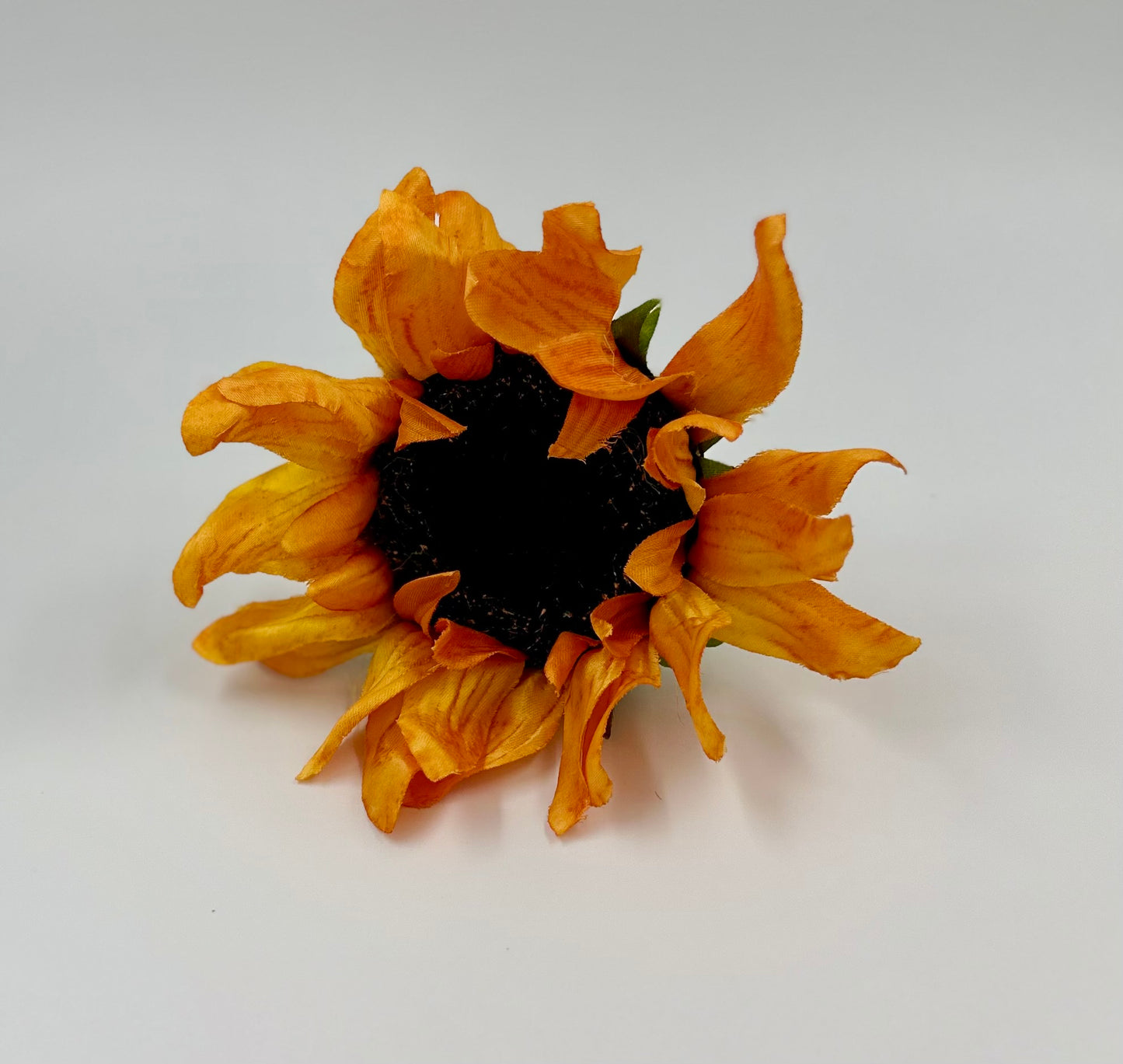 Vibrant Orange Sunflower Napkin Rings - Handmade Set of 4