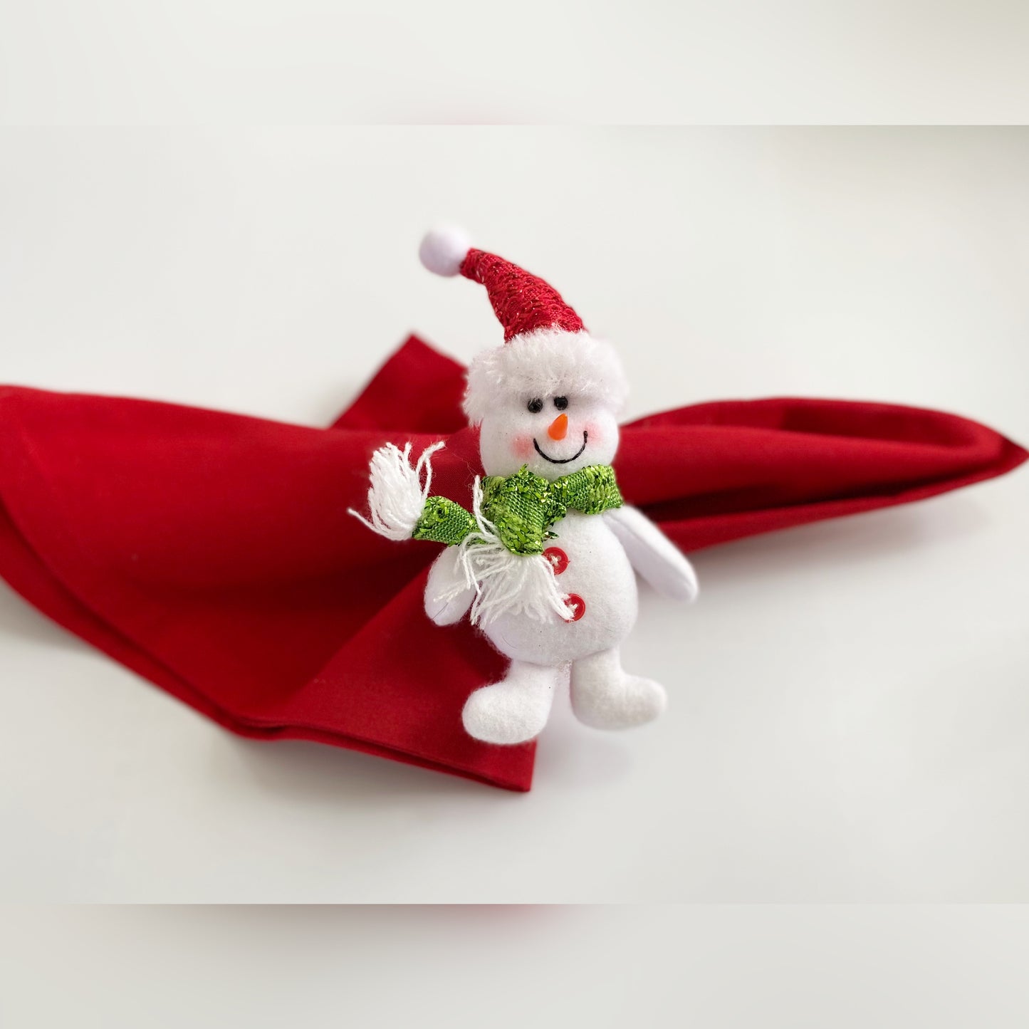 •	Joyful Snowman Napkin Rings