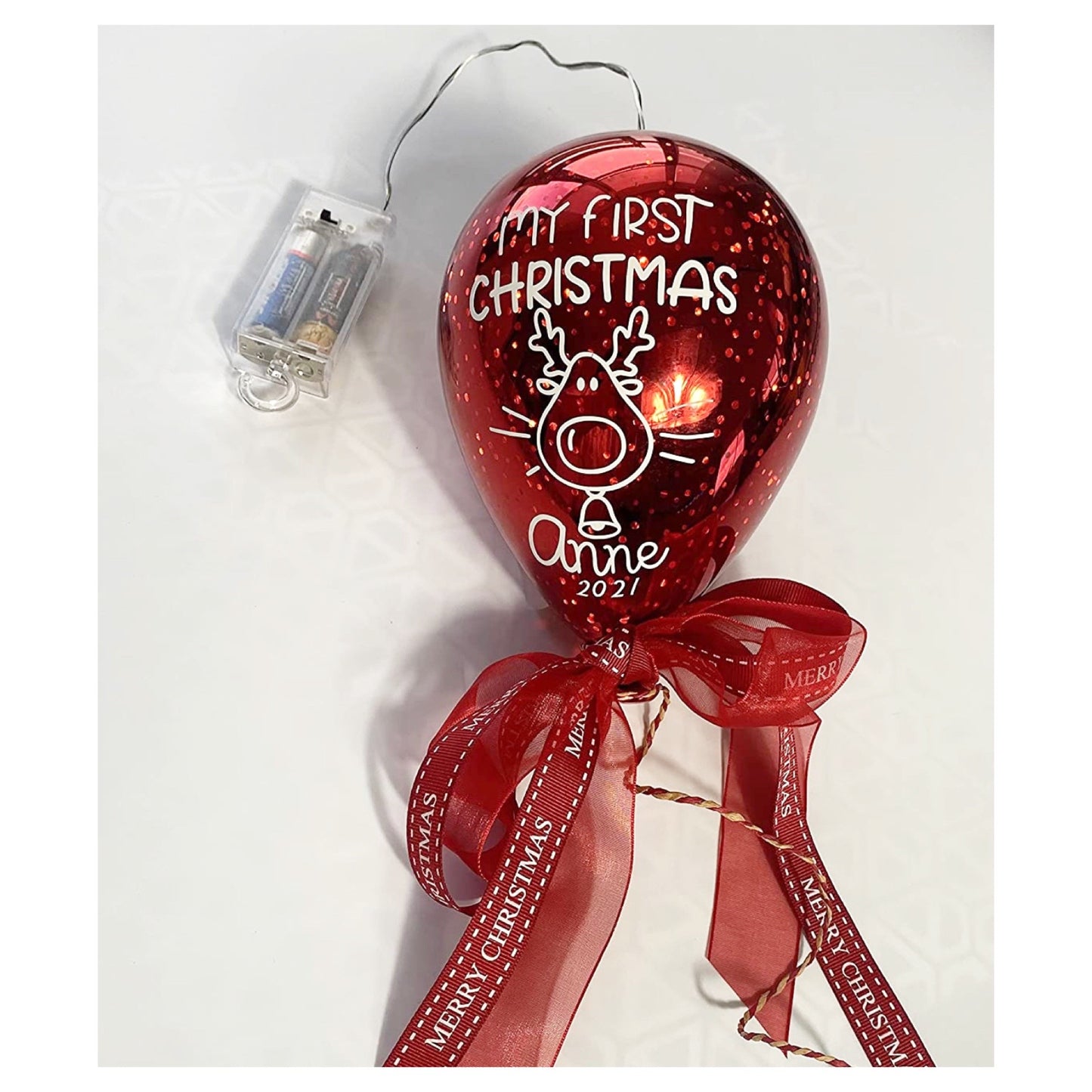 My first christmas - glass balloon