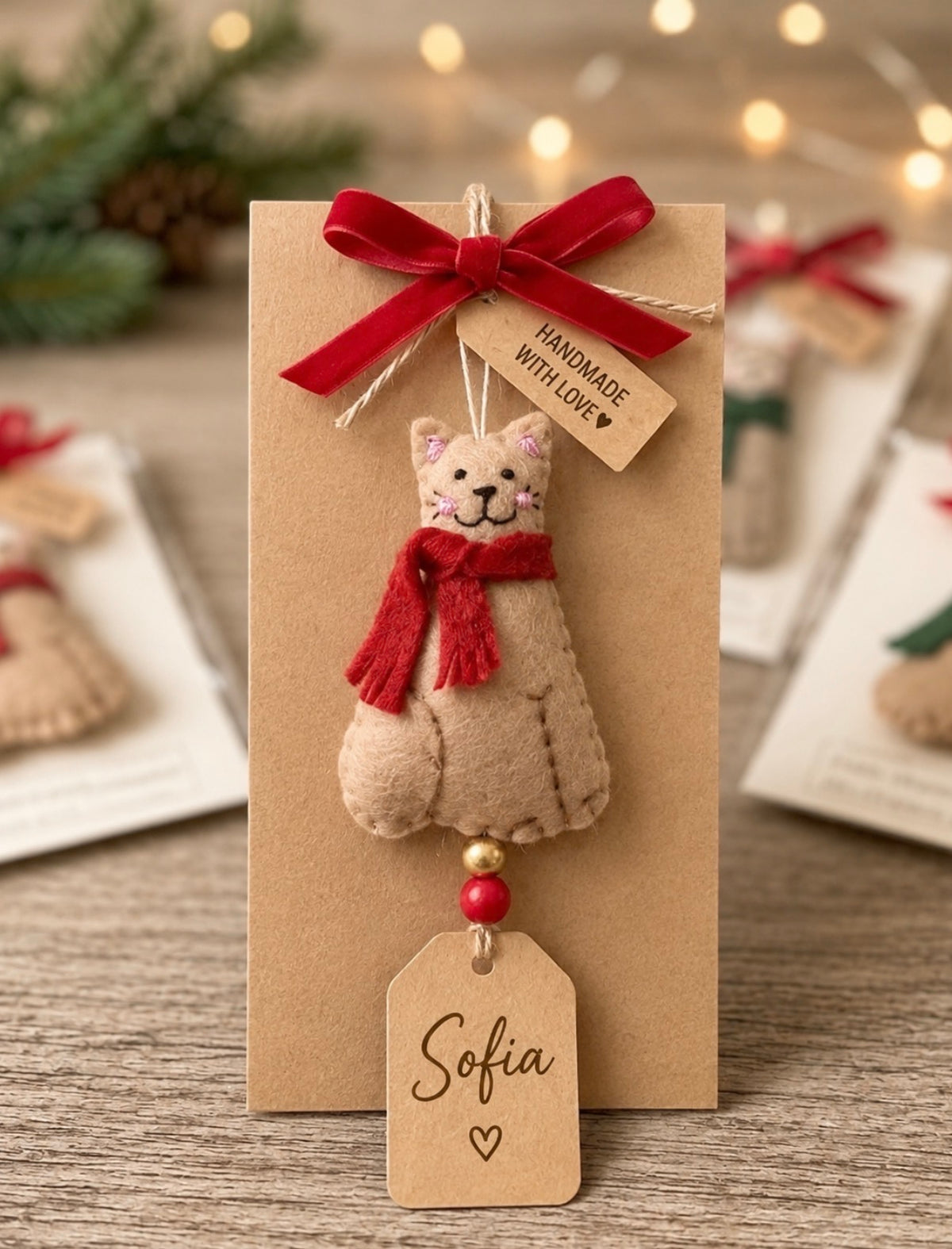 Handmade Felt Christmas Ornaments – Little Keepsakes Made with Love ❤