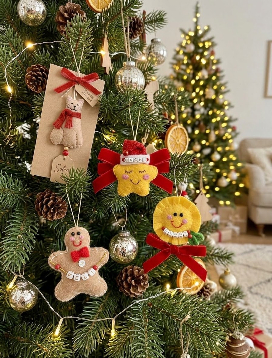 Handmade Felt Christmas Ornaments – Little Keepsakes Made with Love ❤