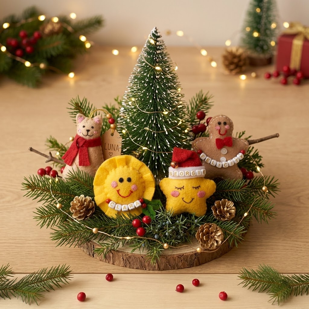 Handmade Felt Christmas Ornaments – Little Keepsakes Made with Love ❤