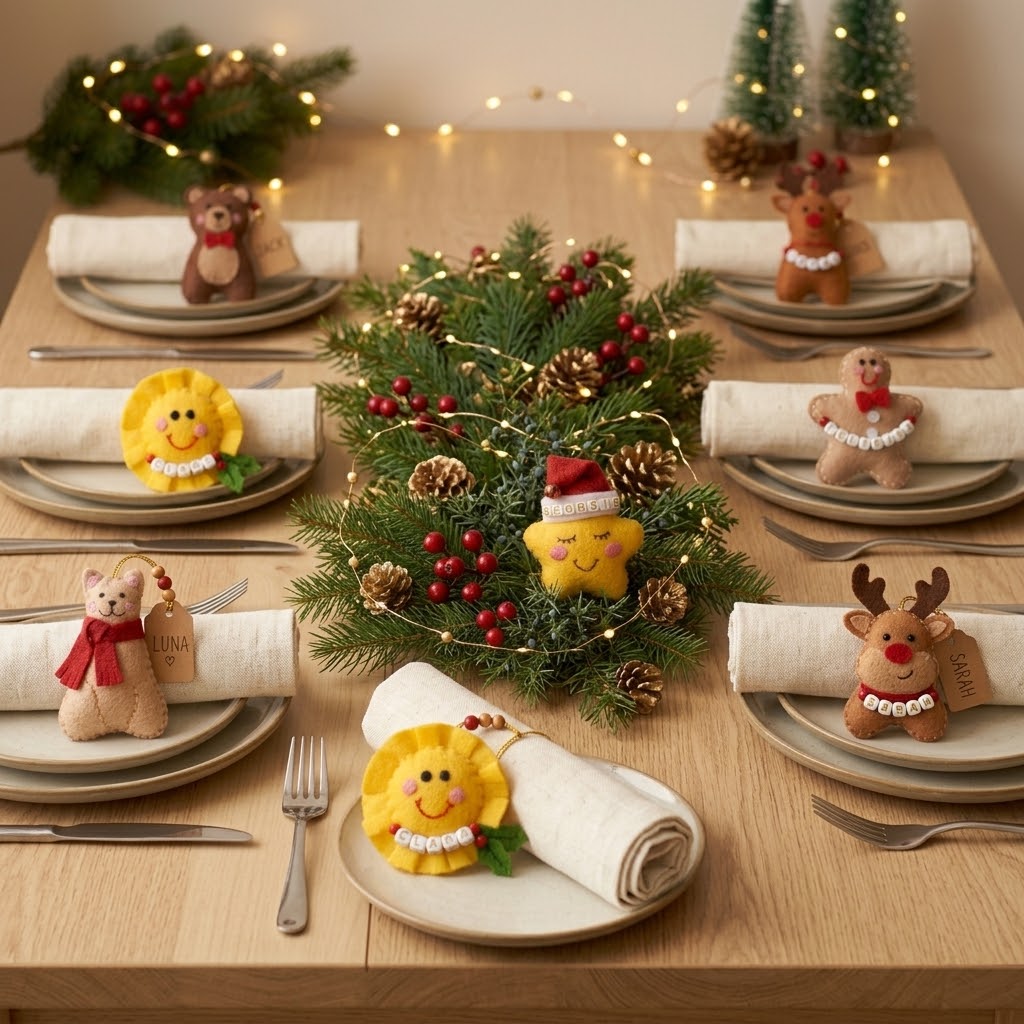 Handmade Felt Christmas Ornaments – Little Keepsakes Made with Love ❤
