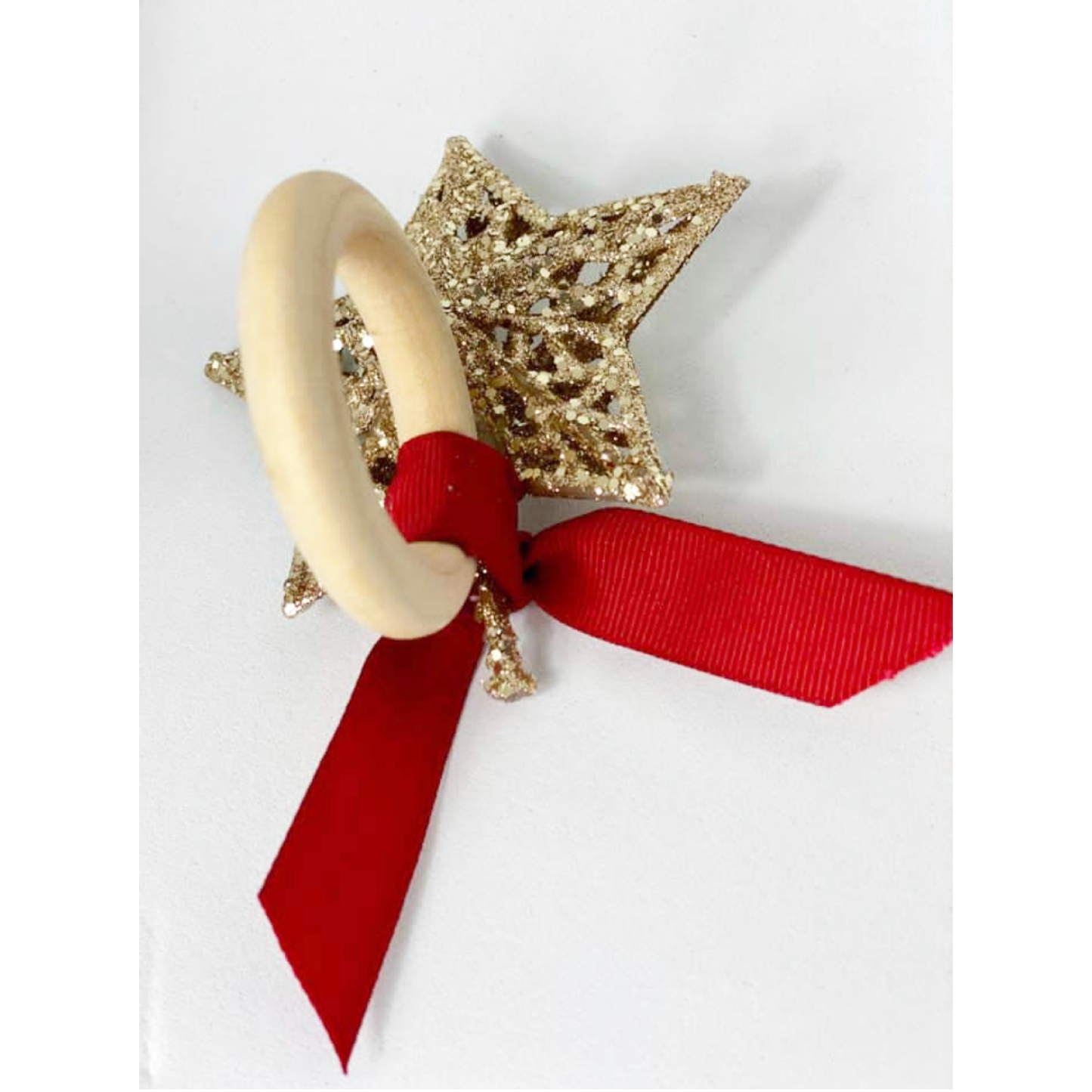 Golden Star Napkin Rings - Set of 4