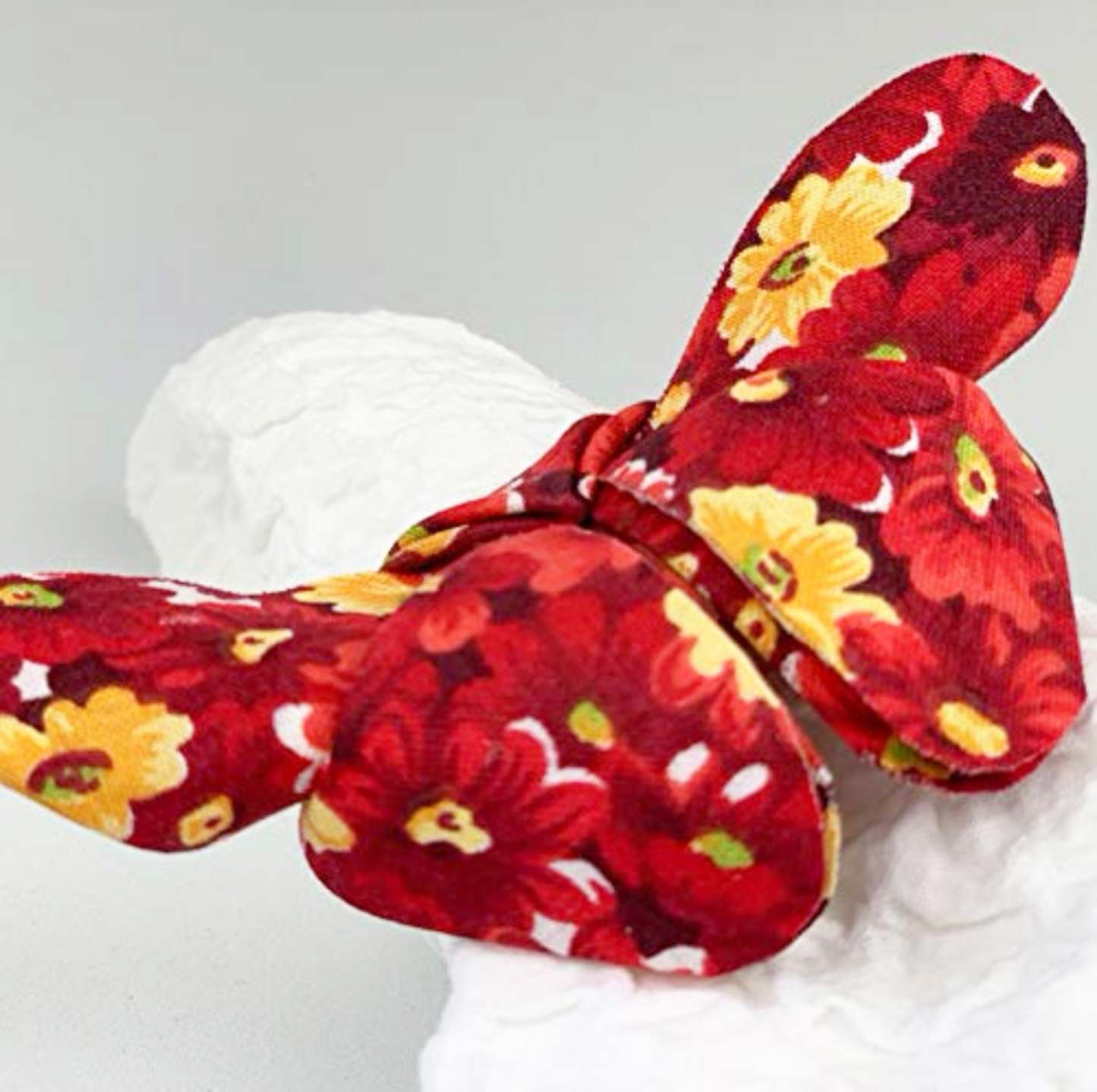 Origami Butterfly Blossom Napkin Rings - Set of 4/Red