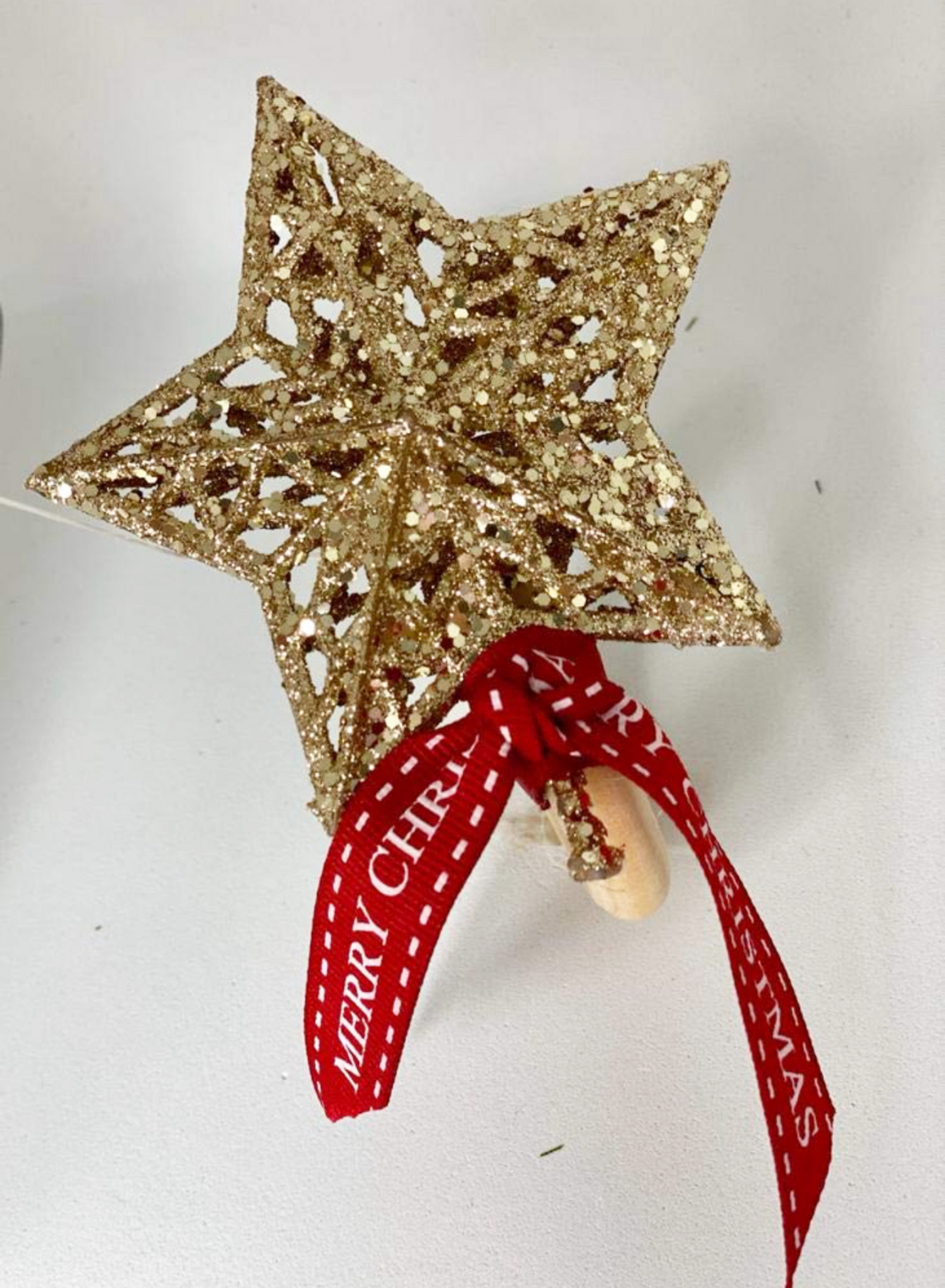 Festive Joy Golden Star Napkin Rings - Set of 4