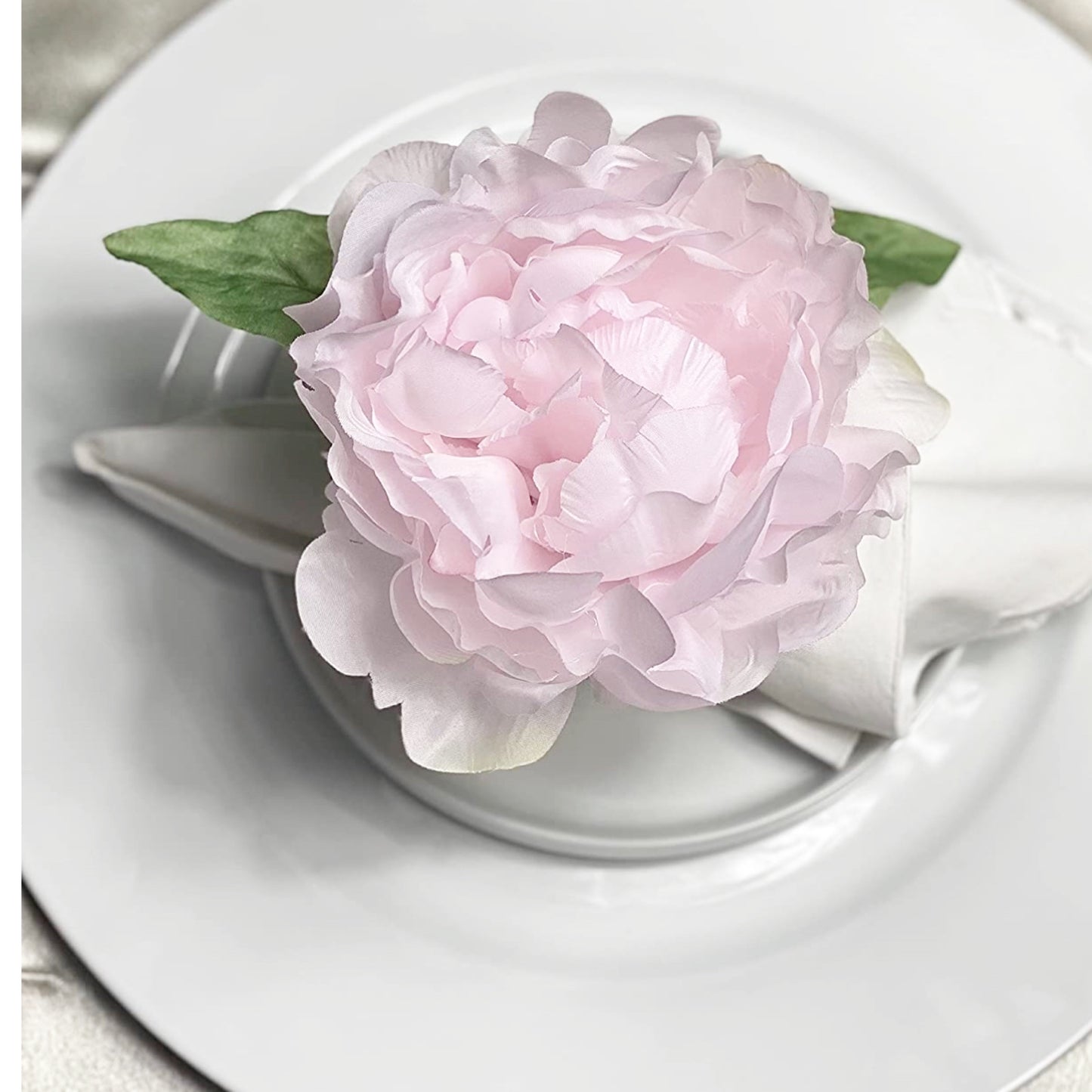 Light Pink Peonies -Set of 4 (In two sizes)