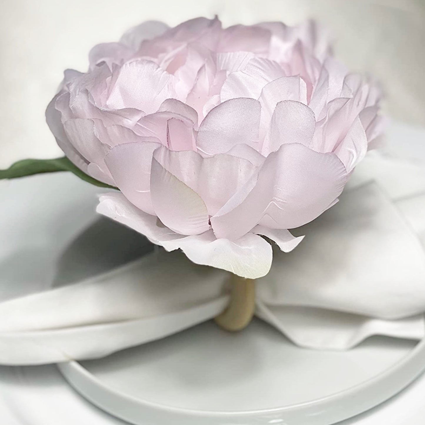 Light Pink Peonies -Set of 4 (In two sizes)