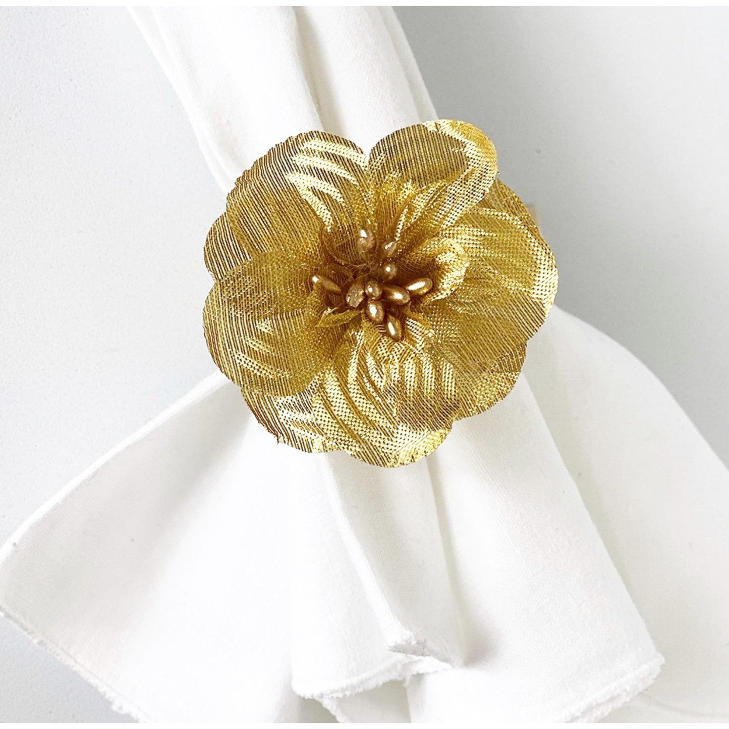 Golden Flower-Set of 4