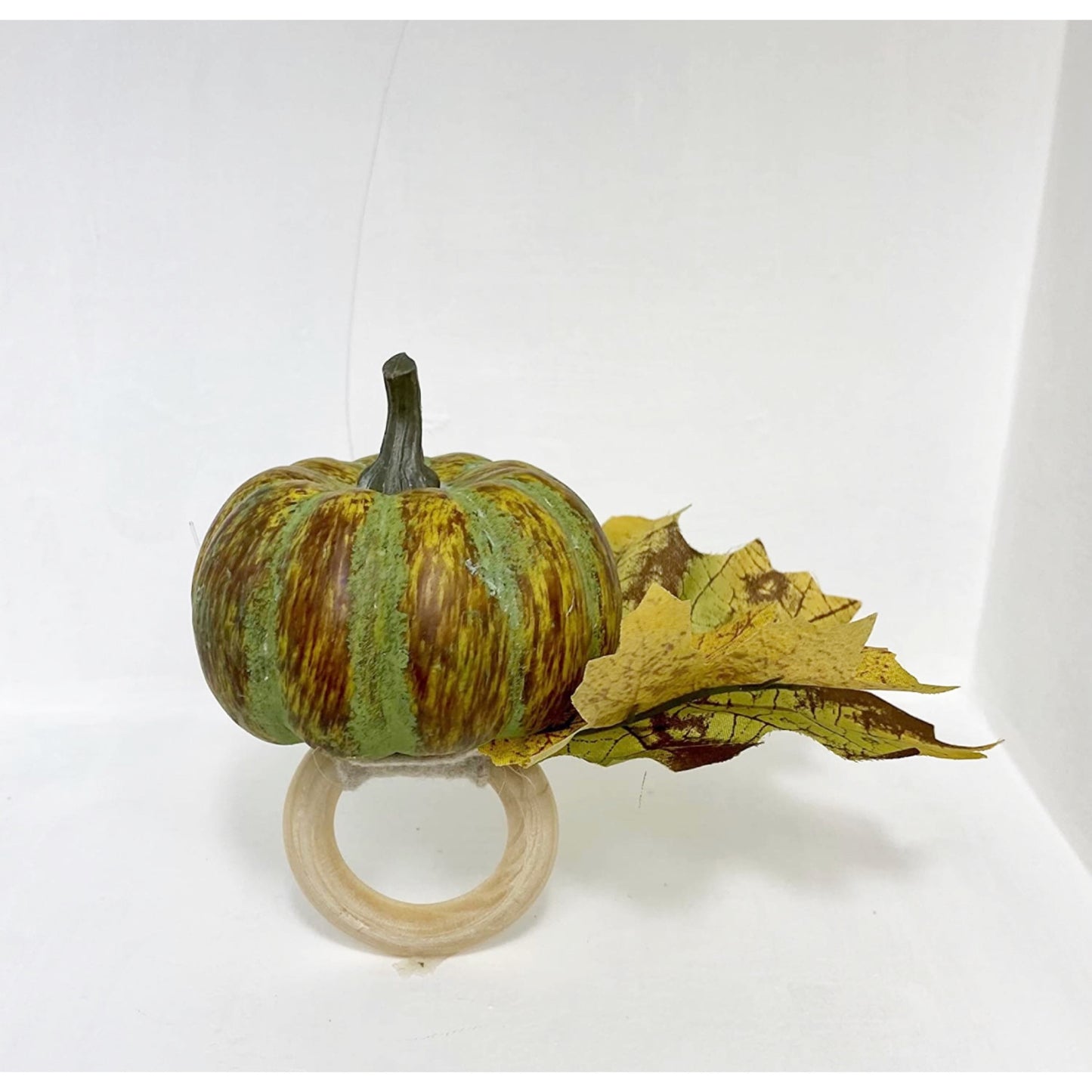 Pumpkin with leaves-Set of 4