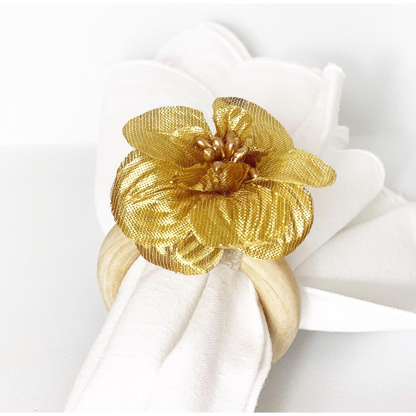 Golden Flower-Set of 4